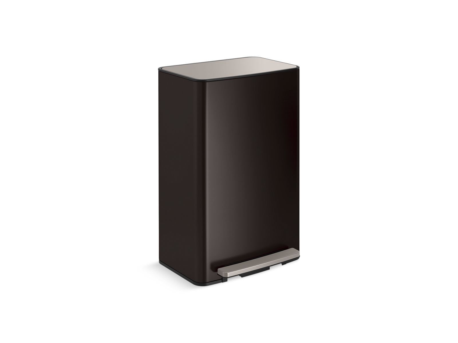 KOHLER 13-gallon curved step trash can