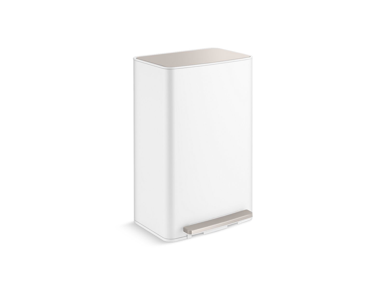 KOHLER 13-gallon curved step trash can