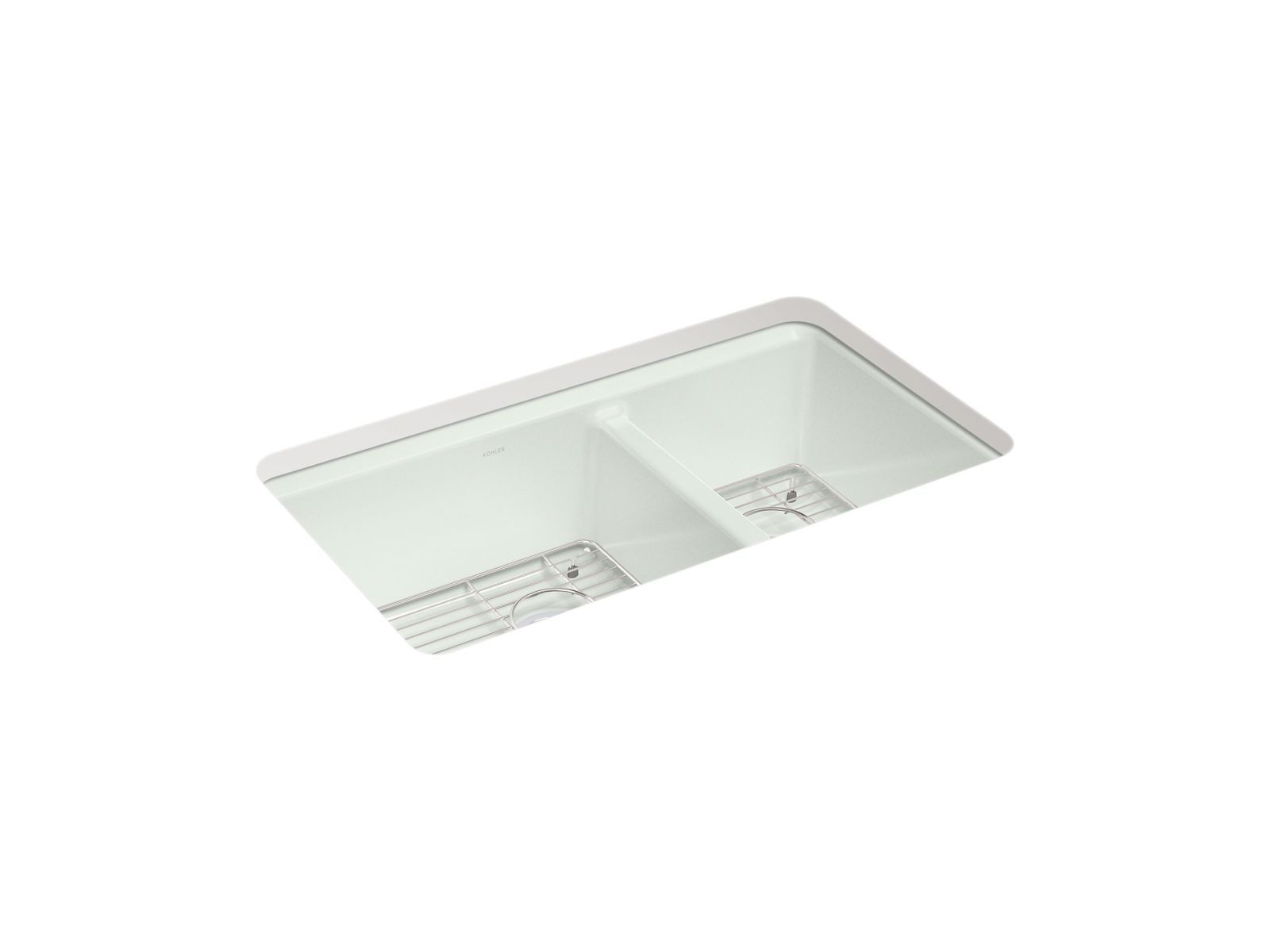 KOHLER Riverby 33" undermount double-bowl kitchen sink