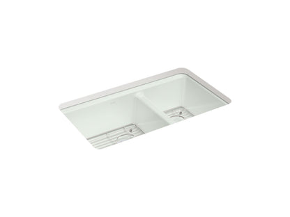 KOHLER Riverby 33" undermount double-bowl kitchen sink