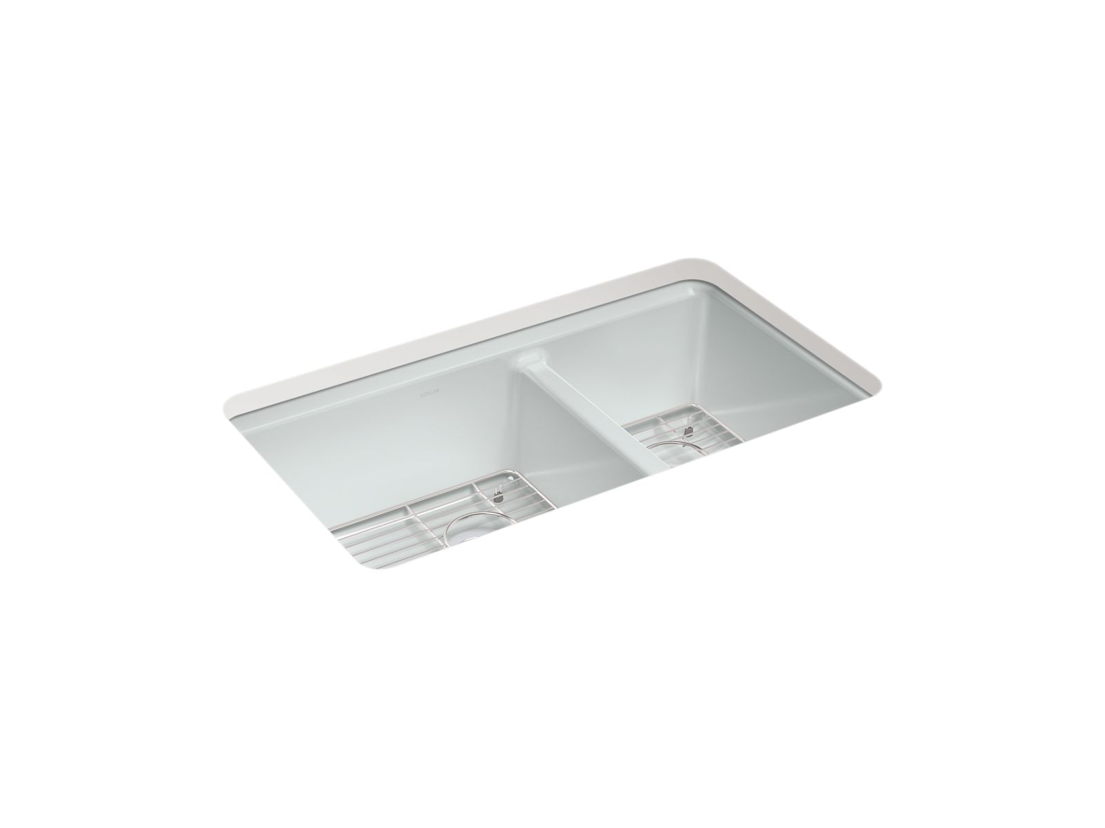 KOHLER Riverby 33" undermount double-bowl kitchen sink