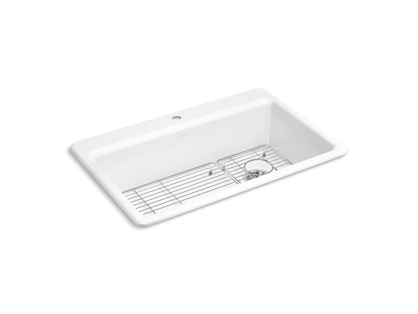 KOHLER Riverby 33" top-mount single-bowl kitchen sink