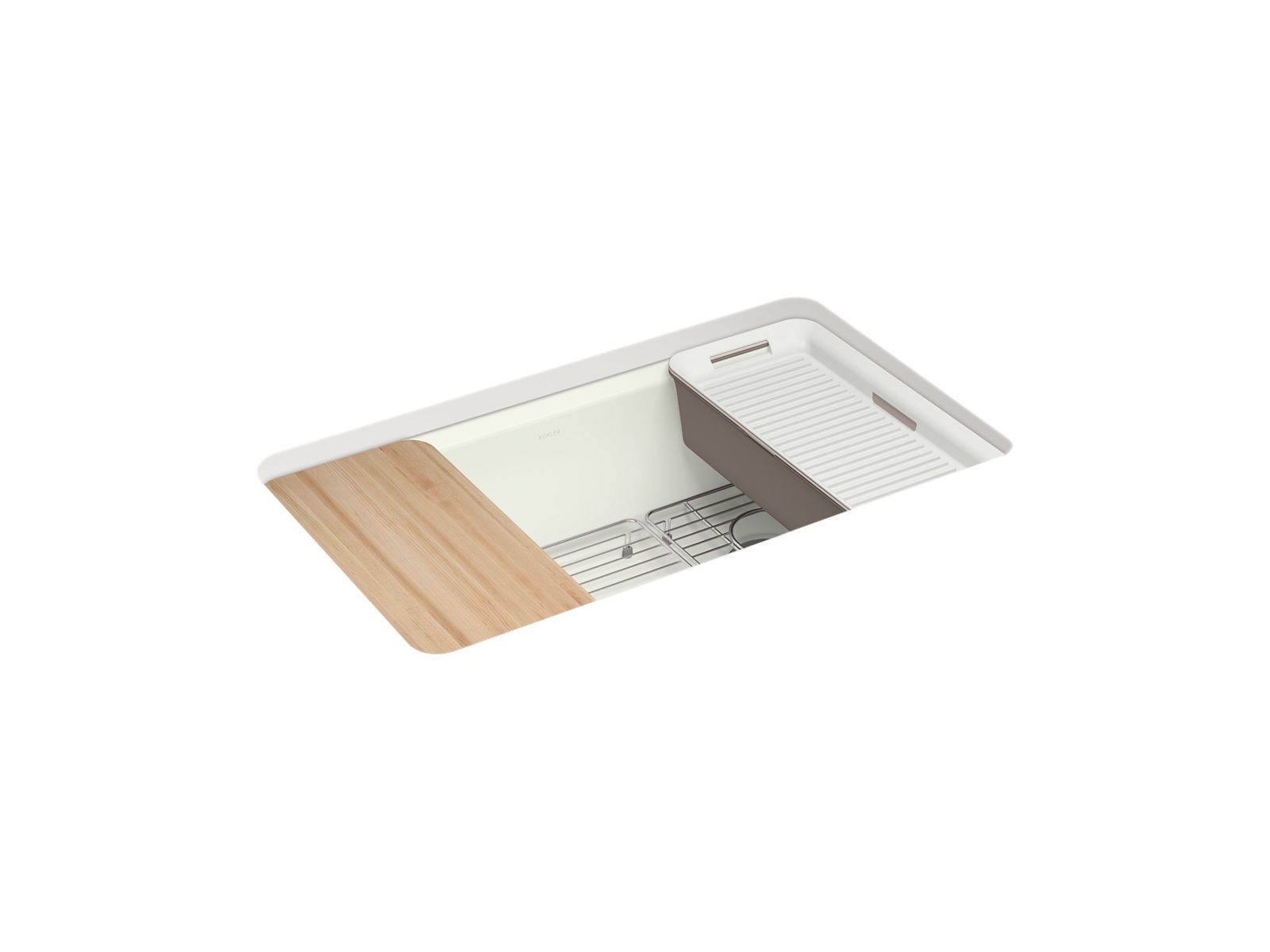 KOHLER Riverby 33" undermount single-bowl workstation kitchen sink