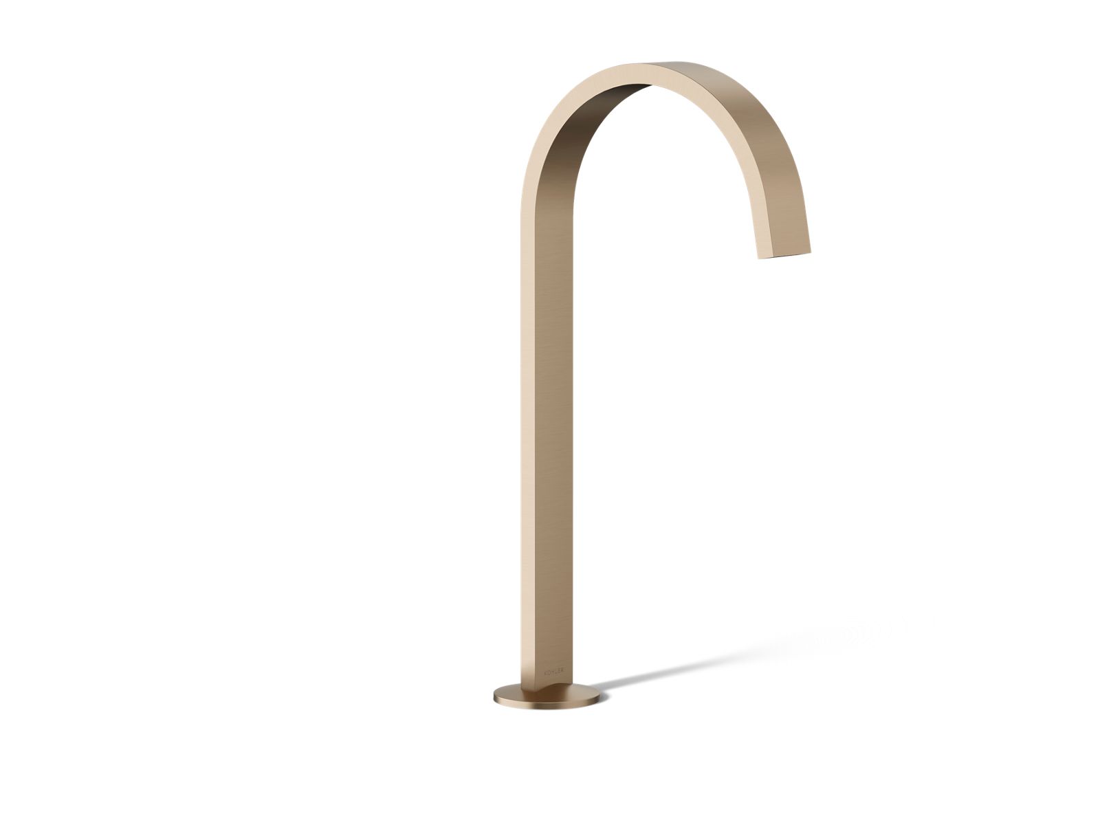 KOHLER Components Bathroom sink faucet spout with Ribbon design, 1.2 gpm