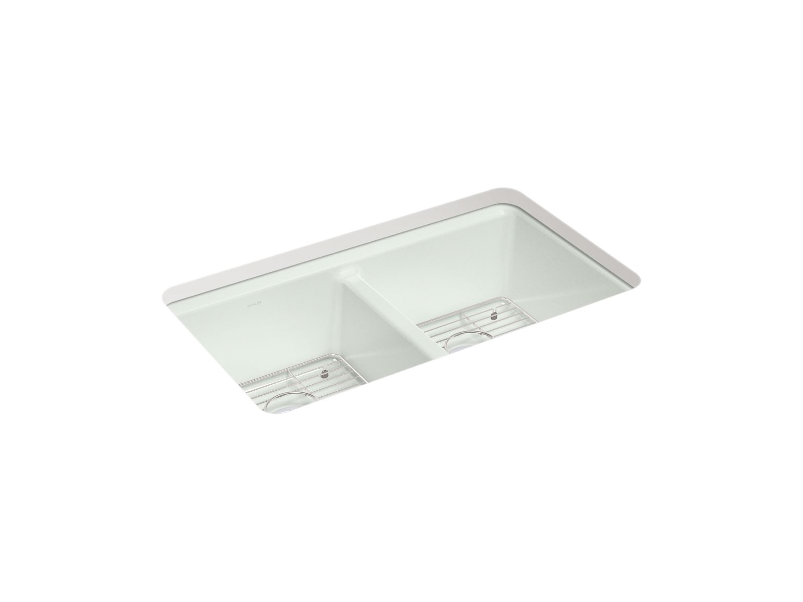 KOHLER Riverby 33" undermount double-bowl kitchen sink