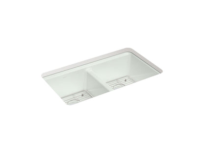KOHLER Riverby 33" undermount double-bowl kitchen sink