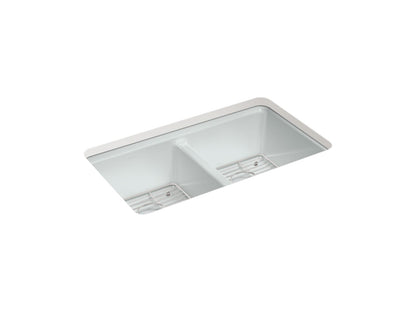 KOHLER Riverby 33" undermount double-bowl kitchen sink