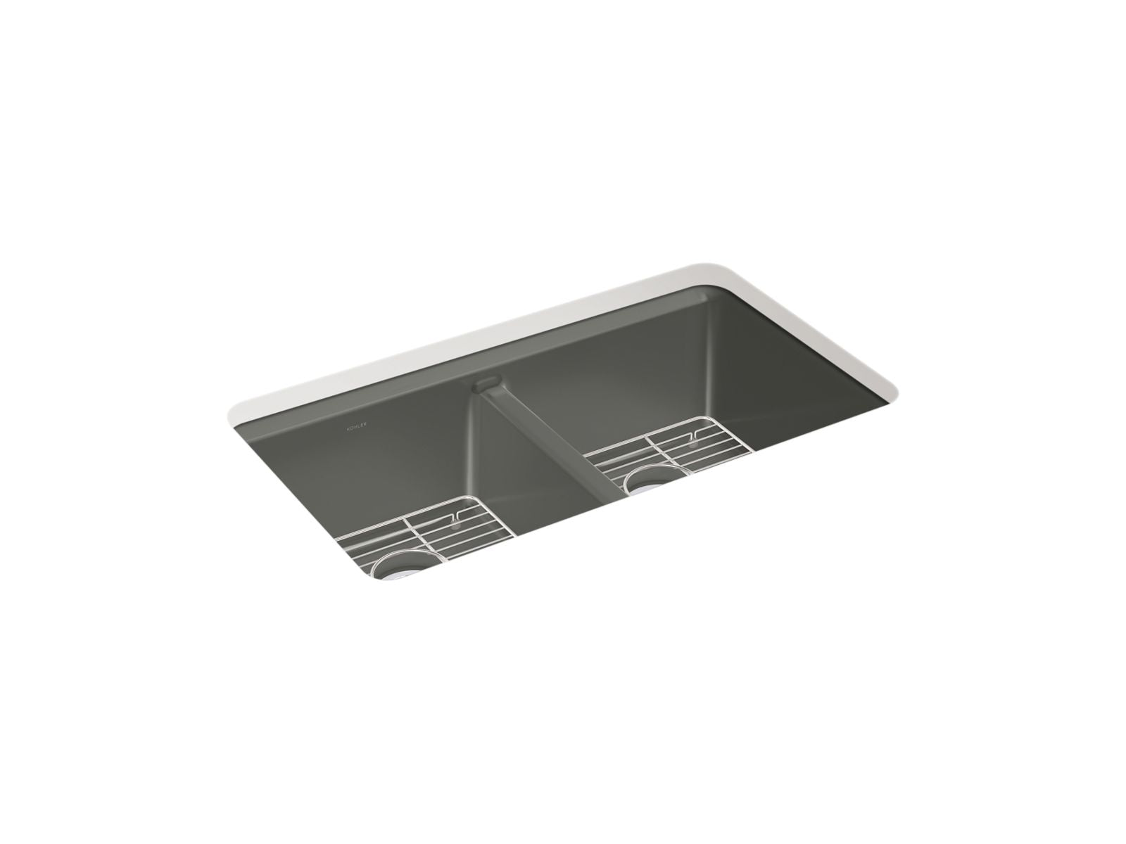 KOHLER Riverby 33" undermount double-bowl kitchen sink