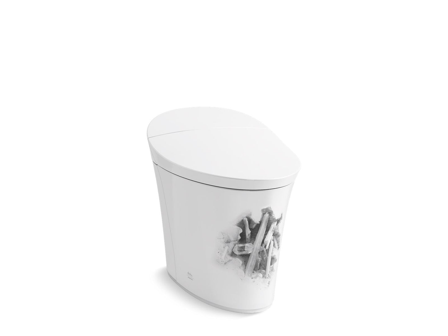 KOHLER Landshapes™ by Daniel Arsham One-piece elongated smart toilet, dual-flush