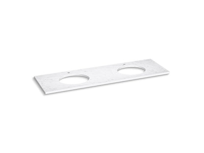 KOHLER Silestone 73" quartz vanity top with two oval cutouts