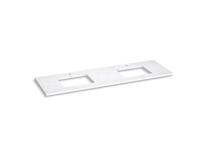 KOHLER Silestone 73" quartz vanity top with two rectangular cutouts