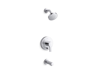 KOHLER Elate Rite-Temp bath and shower trim kit with push-button diverter, 1.5 gpm