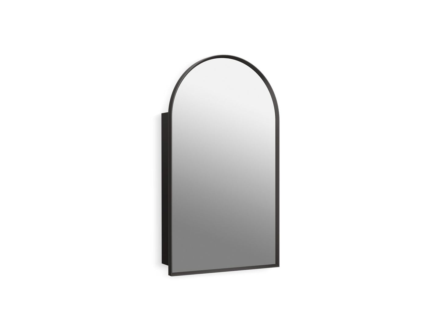 KOHLER Verdera 20" x 34" arched framed medicine cabinet, left-hinged