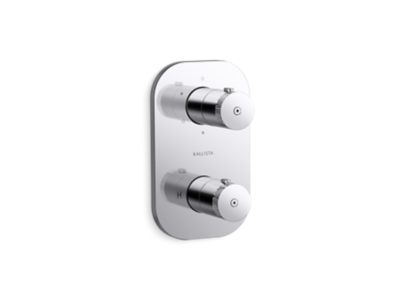 Kallista P33496-00 Aileron 3-Outlet Stacked Thermo Trim