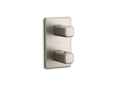Kallista P33364-00 Bezel 2-Outlet Stacked Thermo Trim