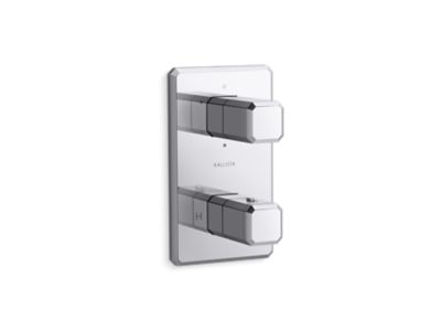 Kallista P33365-00 Bezel 3-Outlet Stacked Thermo Trim