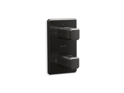 Kallista P33364-00 Bezel 2-Outlet Stacked Thermo Trim