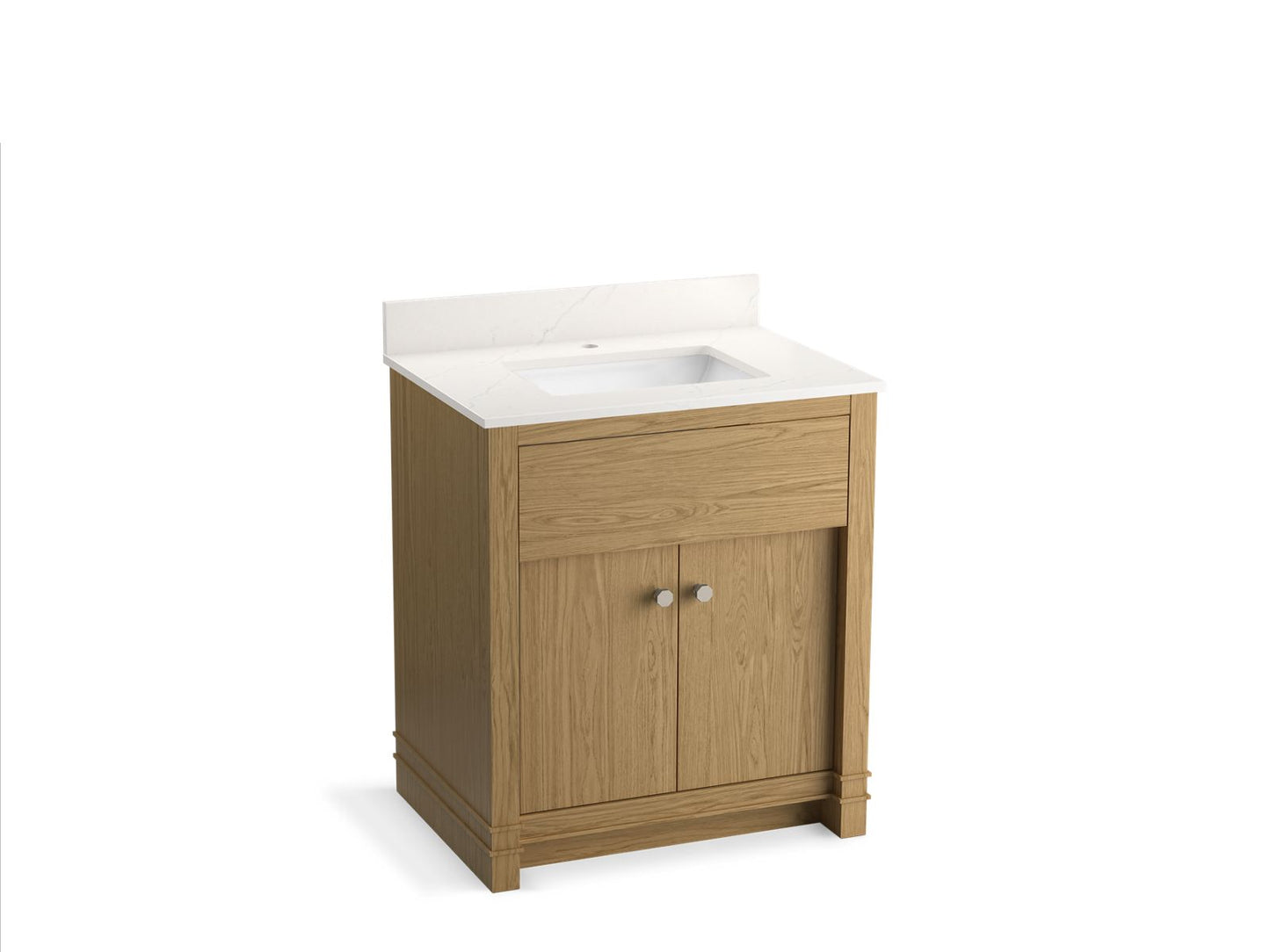 KOHLER Alouette™ 30" bathroom vanity cabinet with sink and quartz top