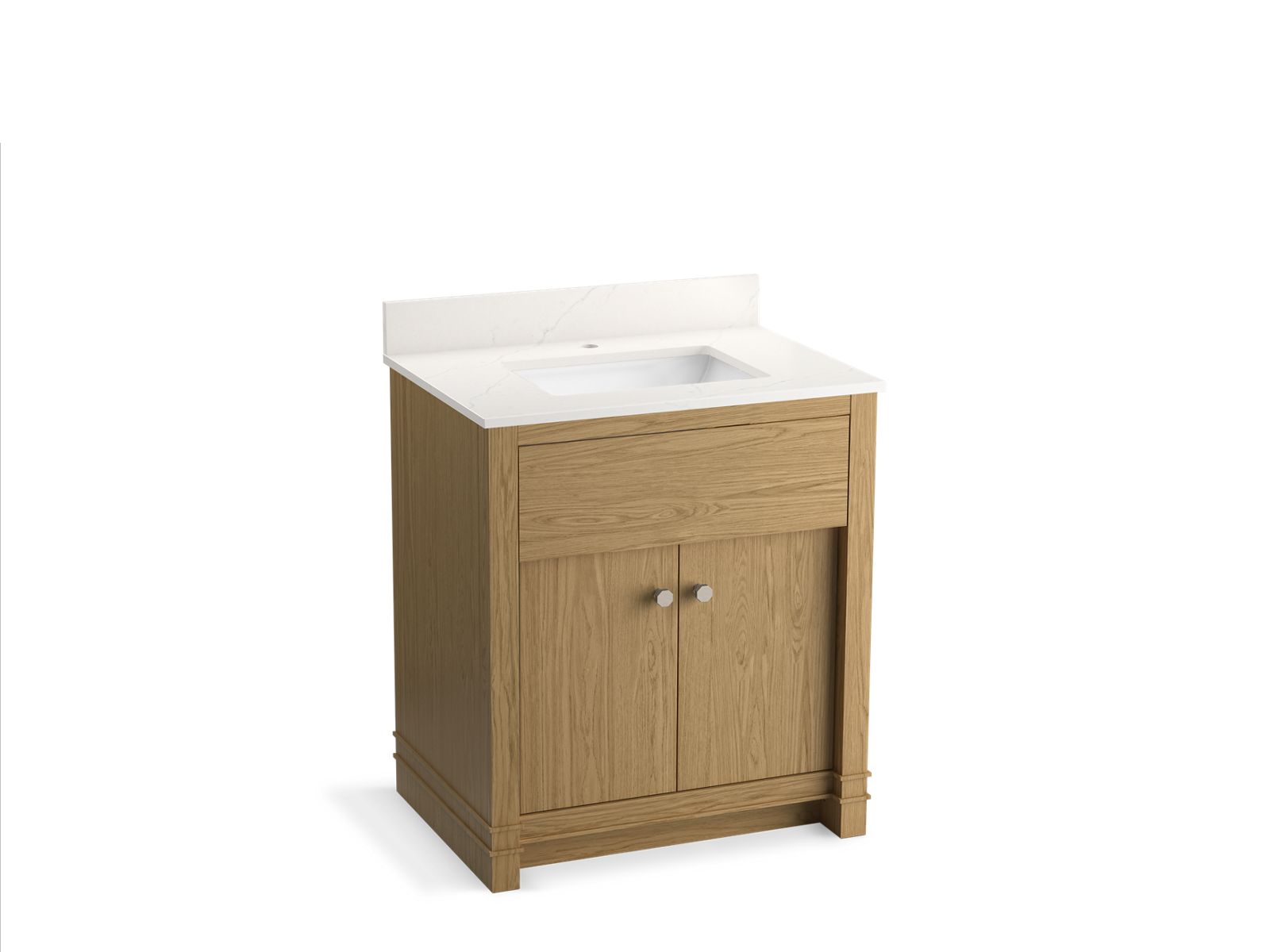 KOHLER Alouette™ 30" bathroom vanity cabinet with sink and quartz top