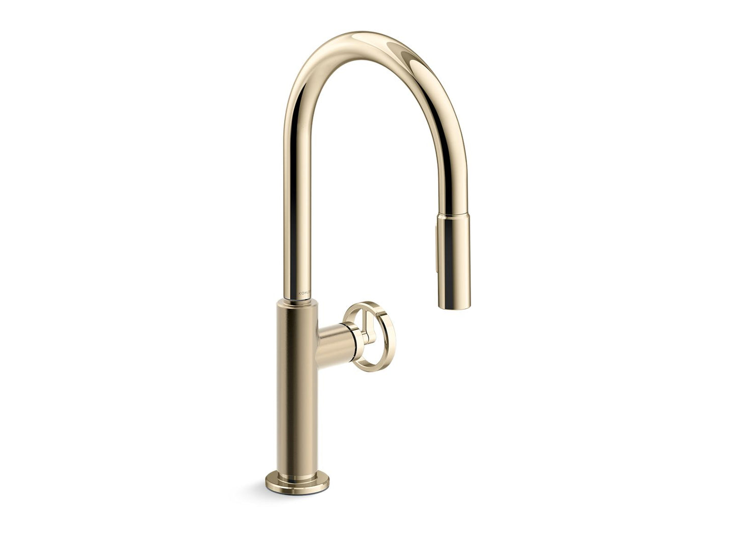 KOHLER Billet™ Touchless pull-down kitchen sink faucet with two-function sprayhead