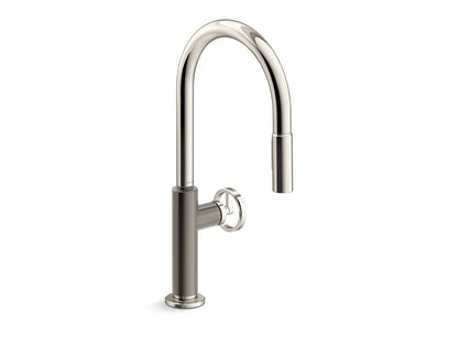 KOHLER Billet™ Touchless pull-down kitchen sink faucet with two-function sprayhead
