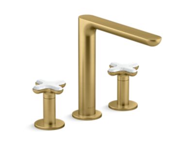 Kallista P32711-WC 002 Deck Mount Bath Faucet White Carrer