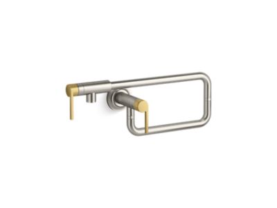 Kallista P23181-2MB Juxtapose Wall-Mount Pot Filler