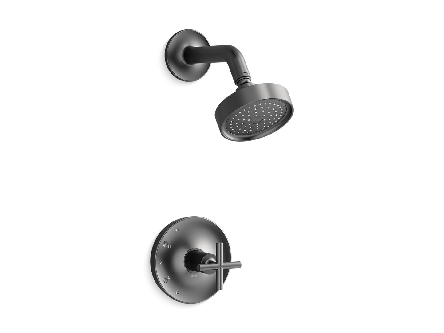 KOHLER Purist Rite-Temp shower trim kit with cross handle, 2.5 gpm