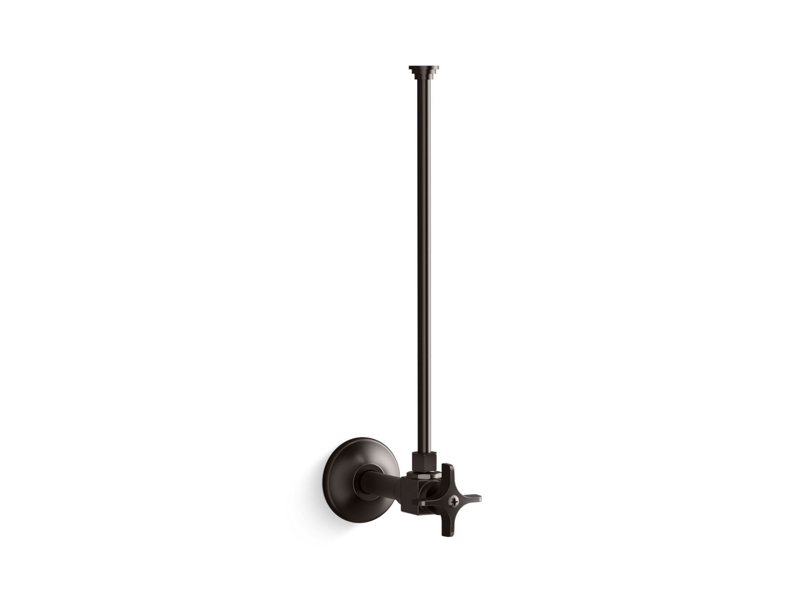 KOHLER 3/8" NPT angle supply with stop and annealed vertical tube