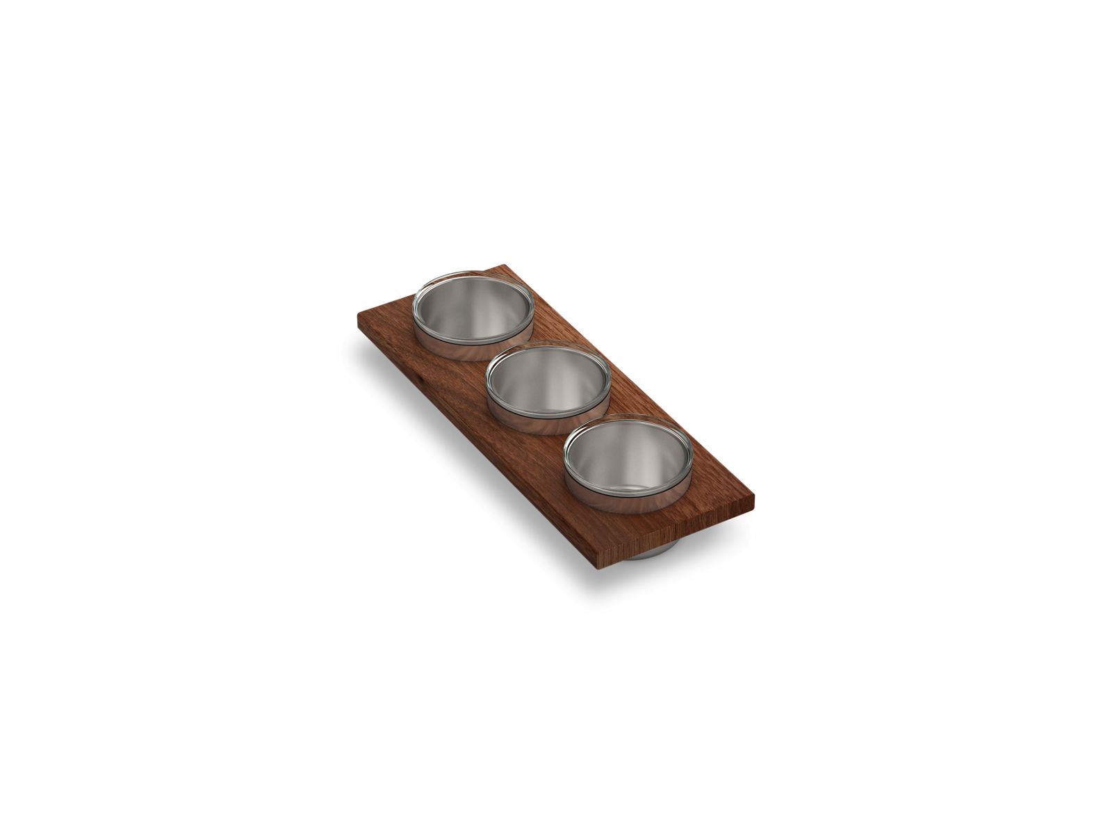KOHLER K-37914-WAL Synthos Three-piece workstation sink prep bowl set