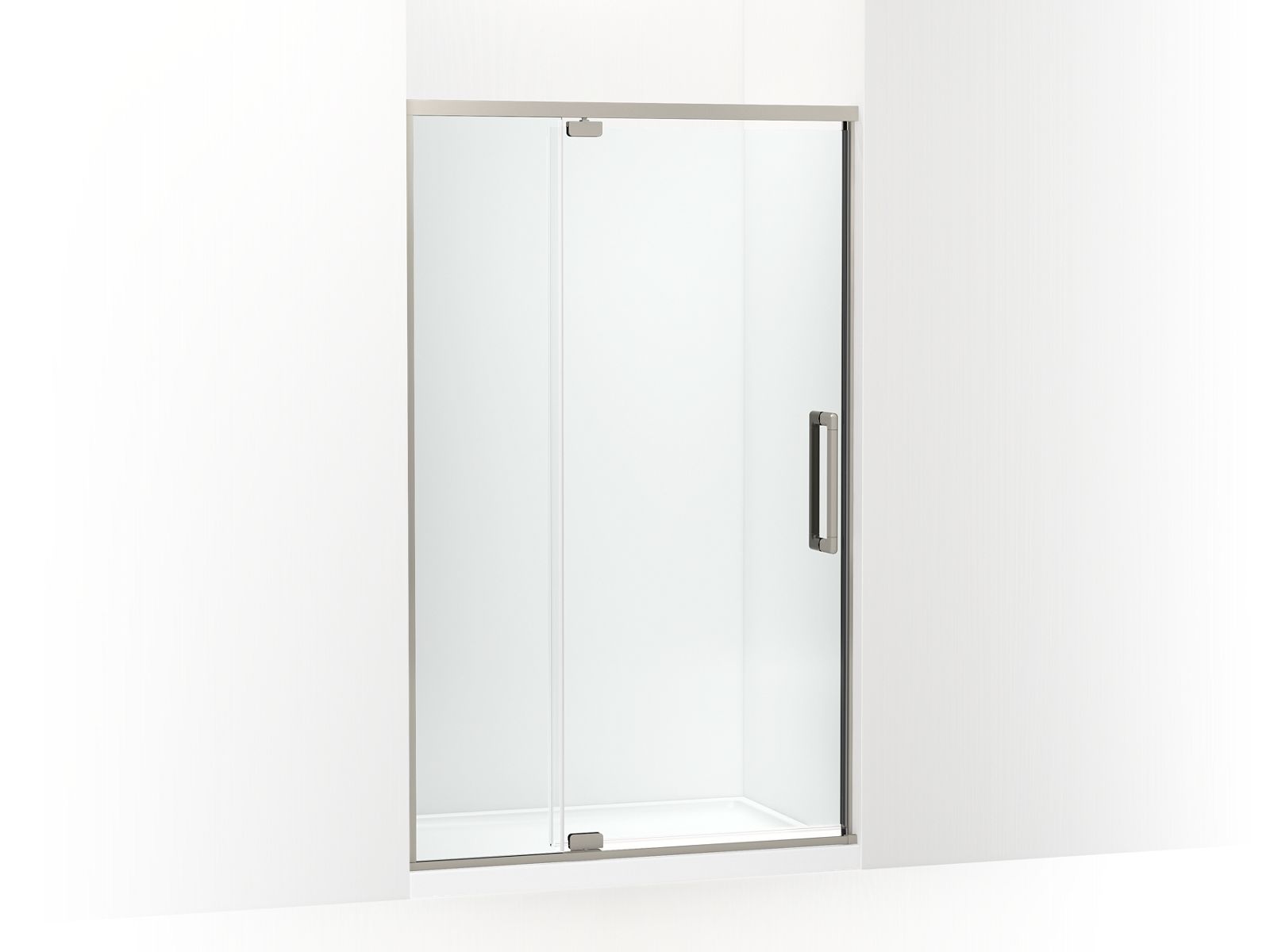 KOHLER K-CA37599-8L Statement 76" H pivot shower door with 5/16"-thick glass