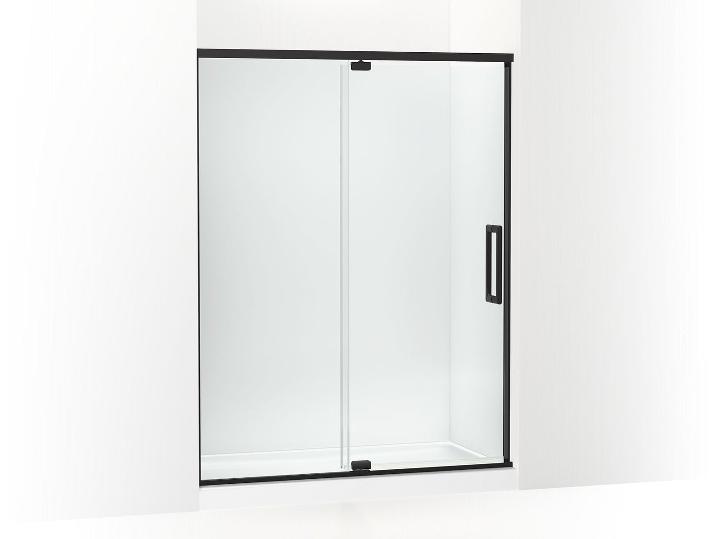 KOHLER K-CA37600-8L Statement 76" H pivot shower door with 5/16"-thick glass