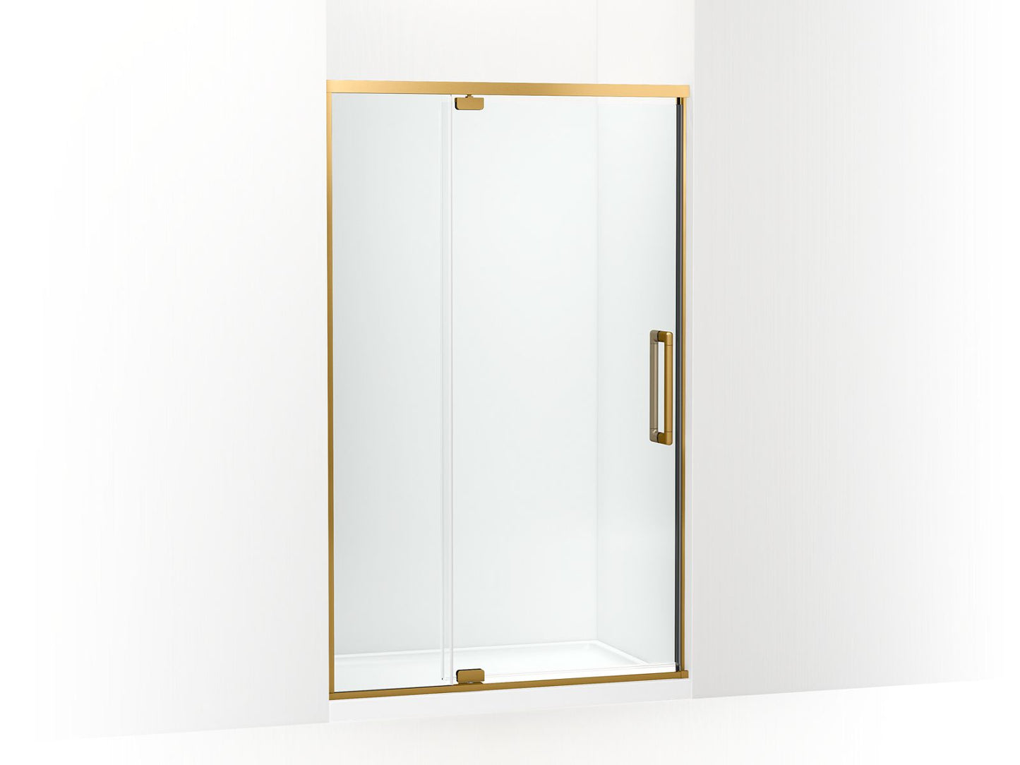 KOHLER K-CA37599-8L Statement 76" H pivot shower door with 5/16"-thick glass