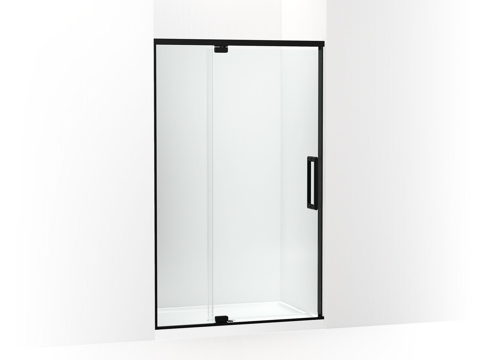 KOHLER K-CA37595-8L Statement 76" H pivot shower door with 5/16"-thick glass