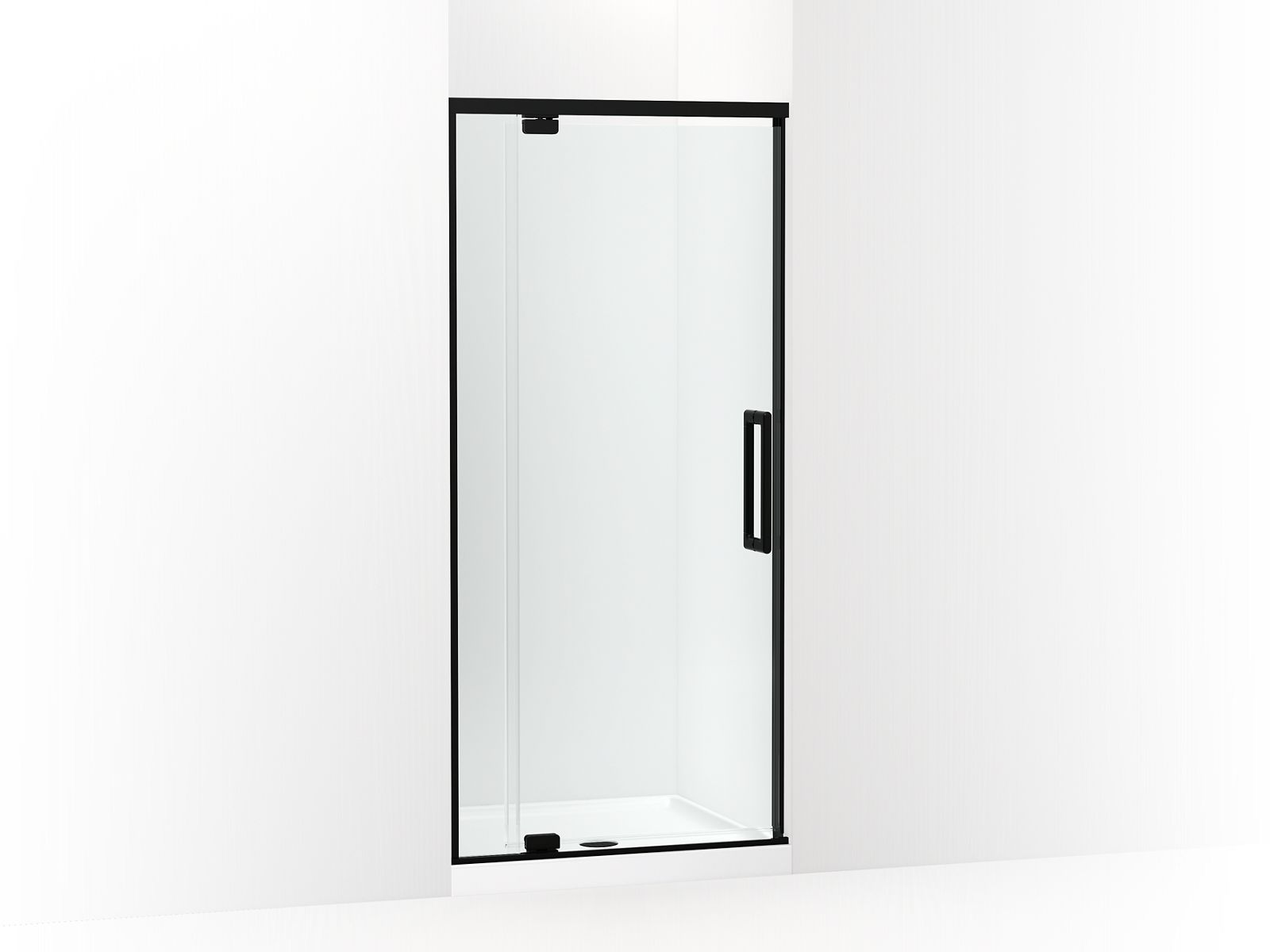 KOHLER K-CA37593-8L Statement 76" H pivot shower door with 5/16"-thick glass