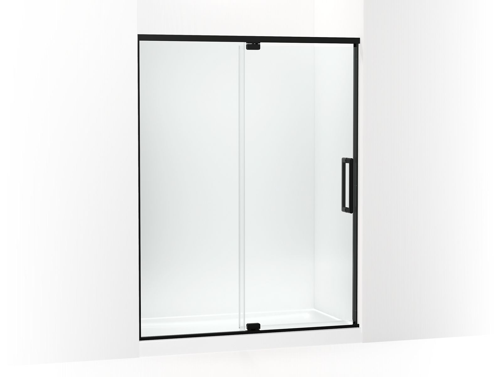 KOHLER K-CA37597-8L Statement 76" H pivot shower door with 5/16"-thick glass
