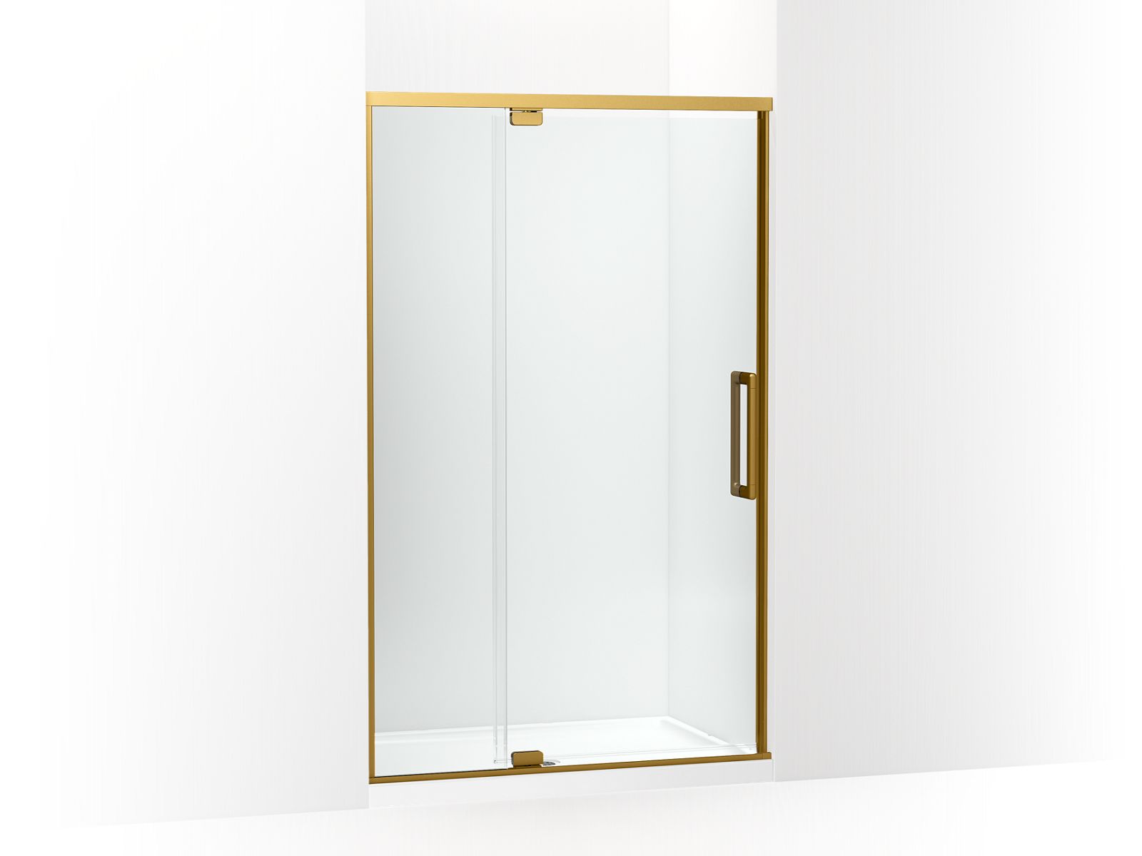 KOHLER K-CA37595-8L Statement 76" H pivot shower door with 5/16"-thick glass