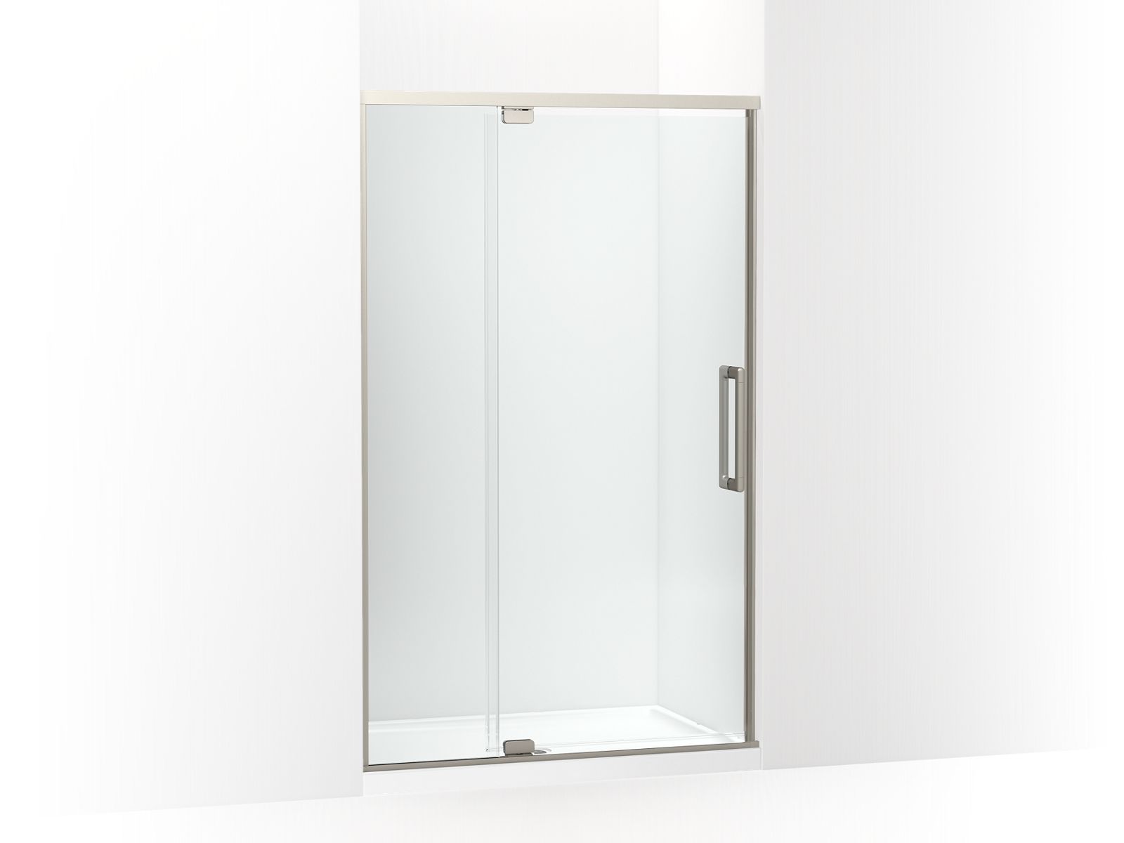 KOHLER K-CA37595-8L Statement 76" H pivot shower door with 5/16"-thick glass