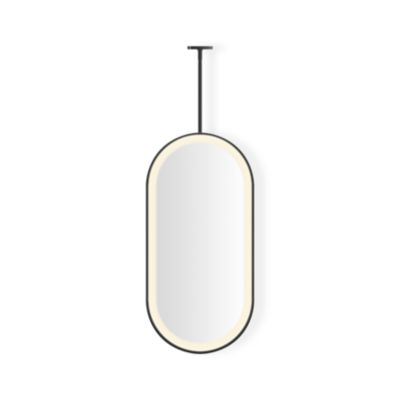 Robern Sculpt Hanging Pill Framed Mirror, 20" x 40" x 1-7/8", Perimeter Light Pattern, Warm White (3000K), Dimmable