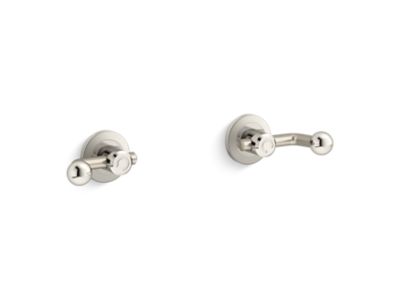 Kallista P34872-BN Vice Wall-Mt Bath Faucet Handles Crank