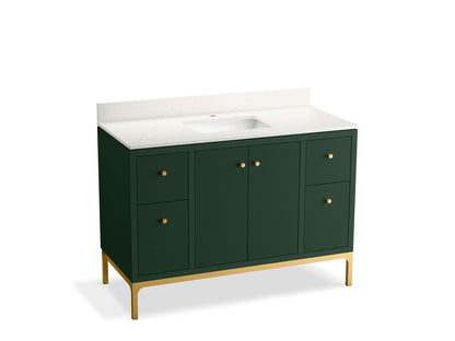 KOHLER Calpa™ 48" bathroom vanity cabinet with sink and quartz top