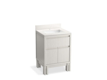 KOHLER Solive™ 24" bathroom vanity cabinet with sink and quartz top