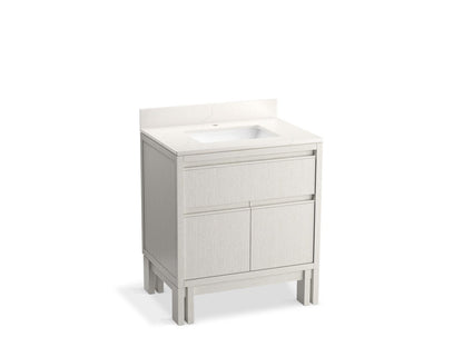 KOHLER Solive™ 30" bathroom vanity cabinet with sink and quartz top