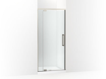 KOHLER K-CA37598-8L Statement 76" H pivot shower door with 5/16"-thick glass