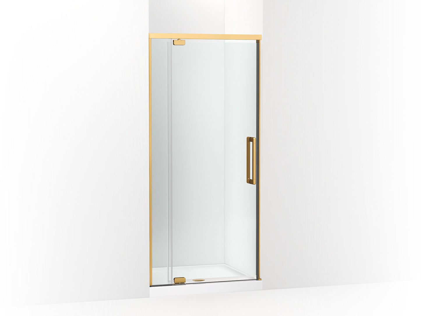KOHLER K-CA37598-8L Statement 76" H pivot shower door with 5/16"-thick glass