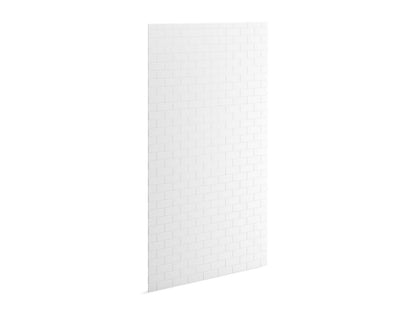 KOHLER K-39437-T06 Stoneridge 96" x 48" shower back wall with subway tile design