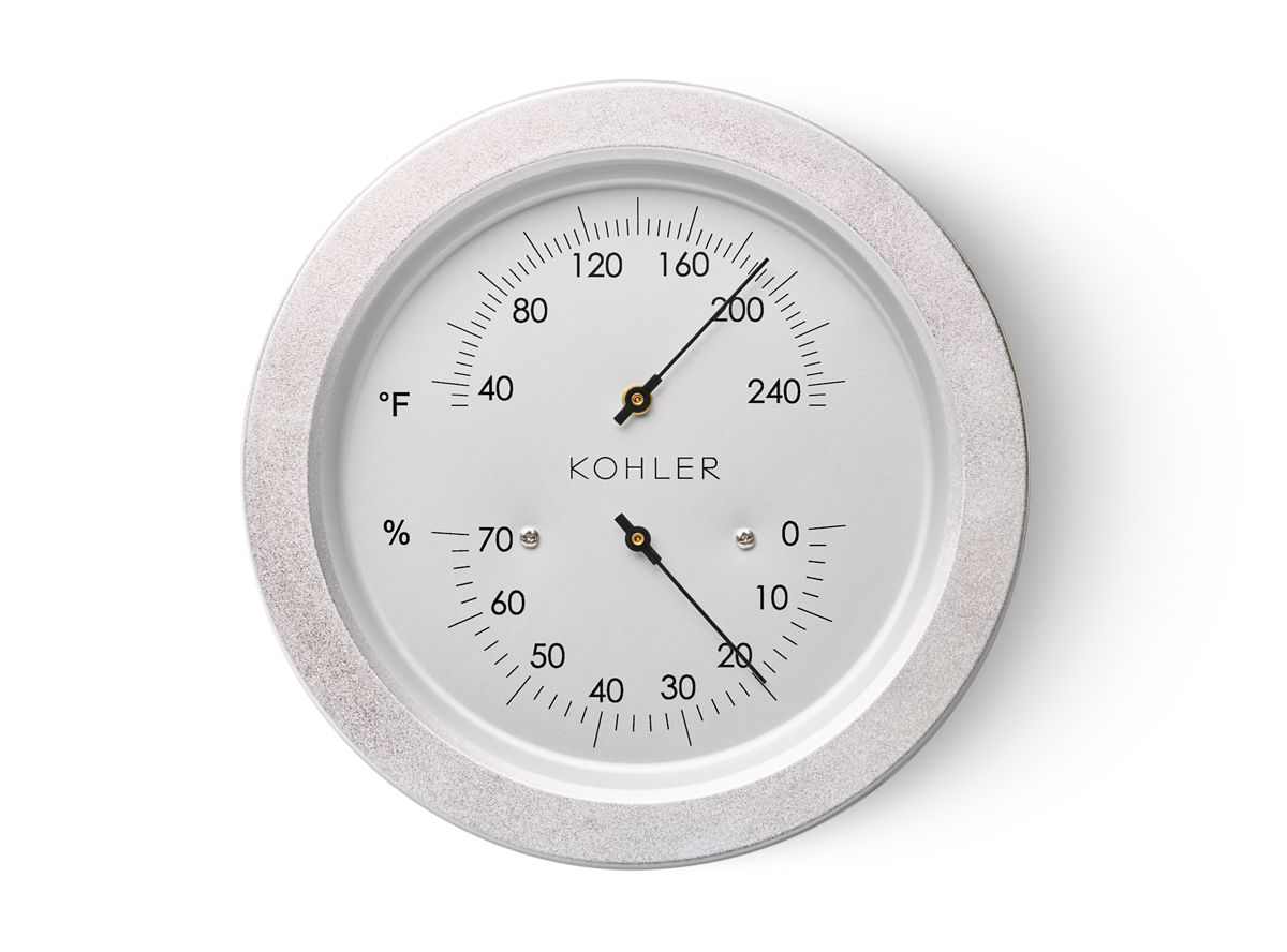 KOHLER K-40437 Sauna Thermometer with Hygrometer