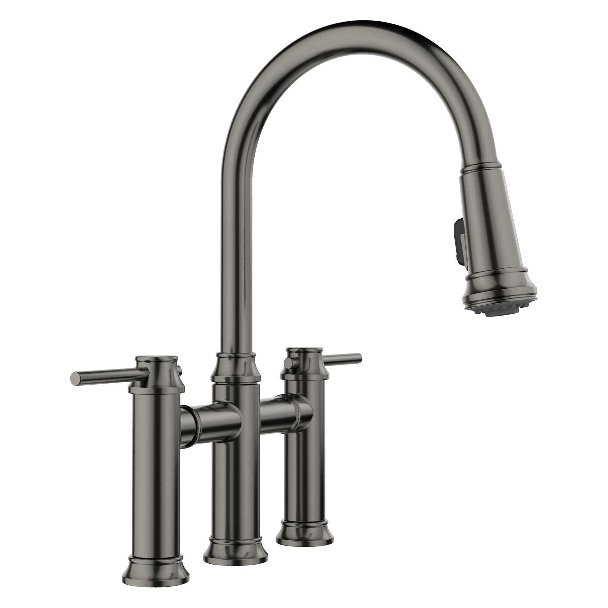 Empressa Pull-Down Dual-Spray Bridge Faucet