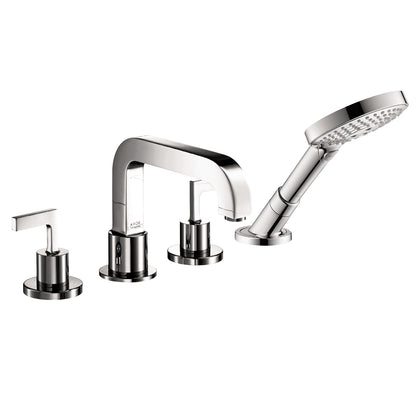 AXOR Citterio 4-Hole Roman Tub Set Trim with Lever Handles and 1.75 GPM Handshower
