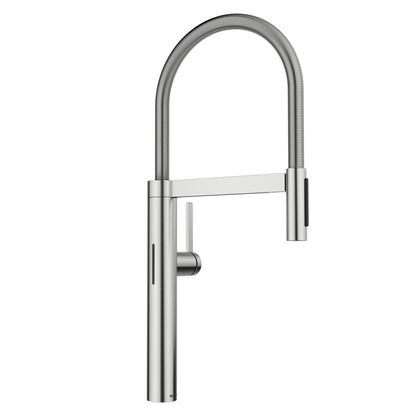 BLANCO Culina II Pull-Down Dual-Spray Touchless Sensor Kitchen Faucet - Pvd Steel